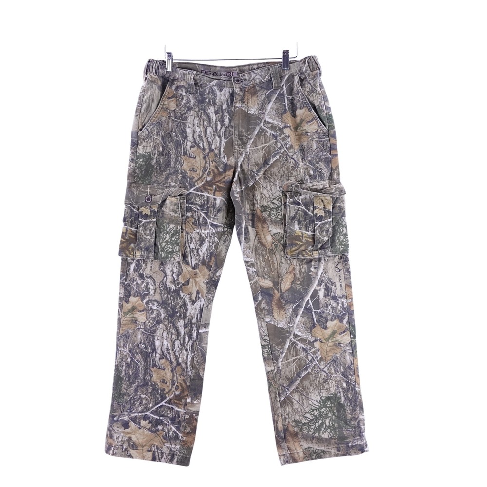 Realtree Edge Camo Cargo Pants Mens Medium 32-34 Hunting Hiking 1595C1